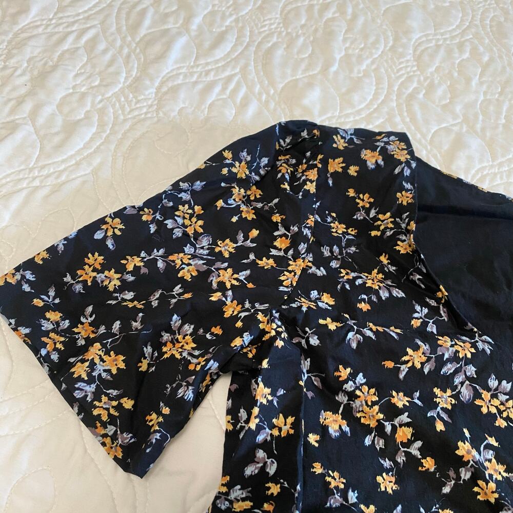 En Saison Floral Mini Dress Women’s Size Small Tiered Prairie Cottagecore - Picture 8 of 9
